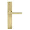 Charleston Square Backplate in Satin Brass Unlaquered