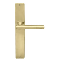 Charleston Square Backplate in Satin Brass Unlaquered