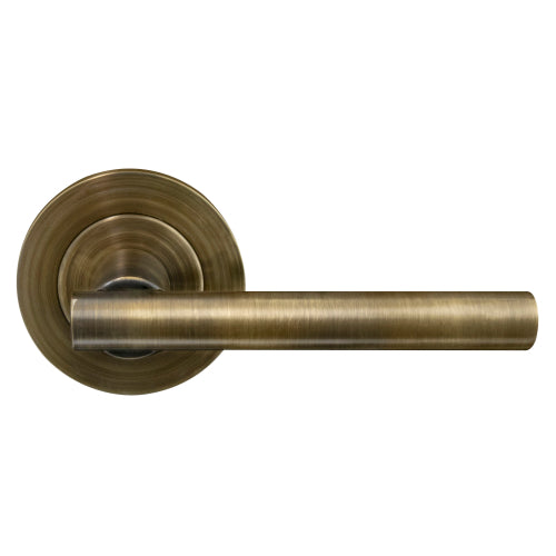 Charleston 64mm Large Rose Lever Set in Brushed Bronze
