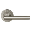 Charleston 64mm Large Rose Lever Set in Brushed Nickel