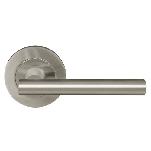 Charleston 64mm Large Rose Lever Set in Brushed Nickel