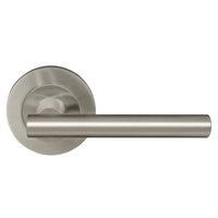Charleston 64mm Large Rose Lever Set in Brushed Nickel