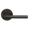 Charleston 64mm Large Rose Lever Set in Dark Roman Brass