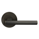 Charleston 64mm Large Rose Lever Set in Dark Roman Brass