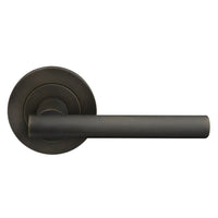 Charleston 64mm Large Rose Lever Set in Dark Roman Brass