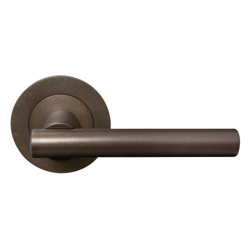 Charleston 64mm Large Rose Lever Set in Matt Antique Bronze