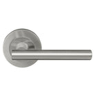 Charleston 64mm Large Rose Lever Set in Satin Chrome