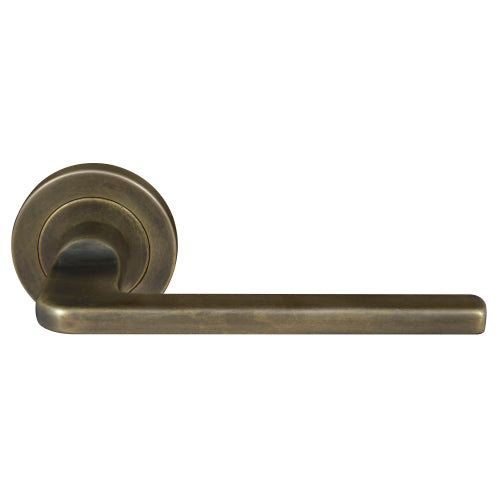 Chalet 52mm Round Rose Lever Set in Oil Rubbed Bronze