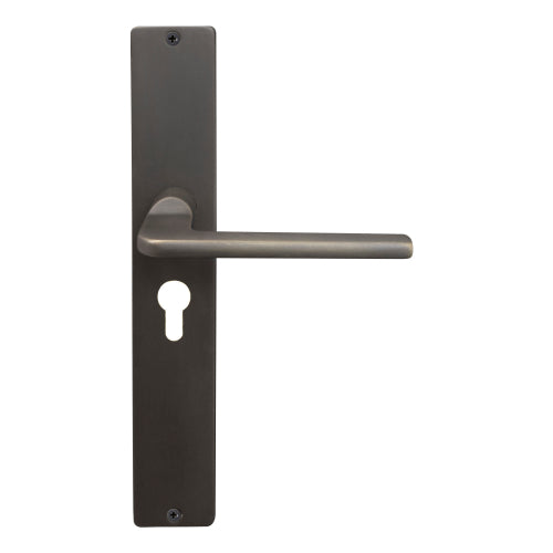 Chalet Square Backplate E48 Keyhole in Dark Roman Brass