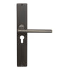 Chalet Square Backplate E48 Keyhole in Dark Roman Brass