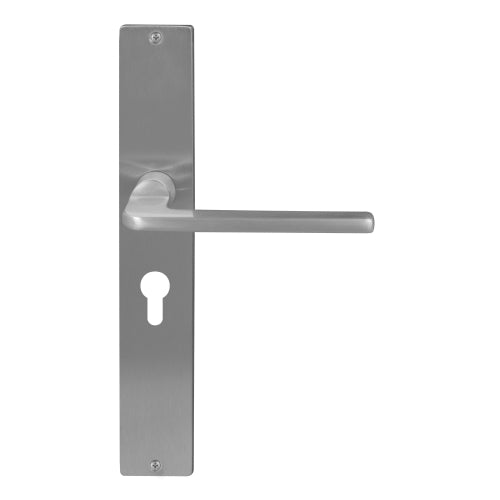 Chalet Square Backplate E48 Keyhole in Satin Chrome