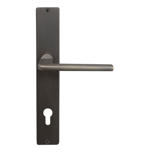 Chalet Square Backplate E85 Keyhole in Dark Roman Brass