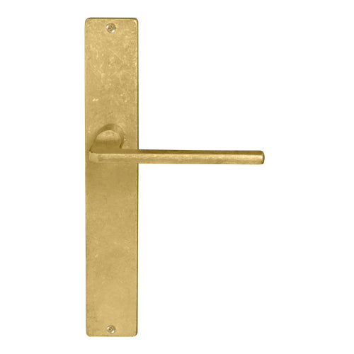 Chalet Square Backplate in Rumbled Brass