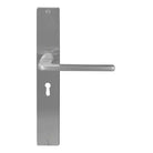 Chalet Square Backplate Std Keyhole in Satin Chrome