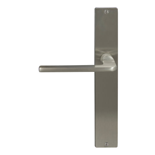 Chalet Square Backplate Dummy Lever - LH in Brushed Nickel