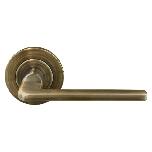 Chalet 64mm Large Rose Lever Set in Brushed Bronze