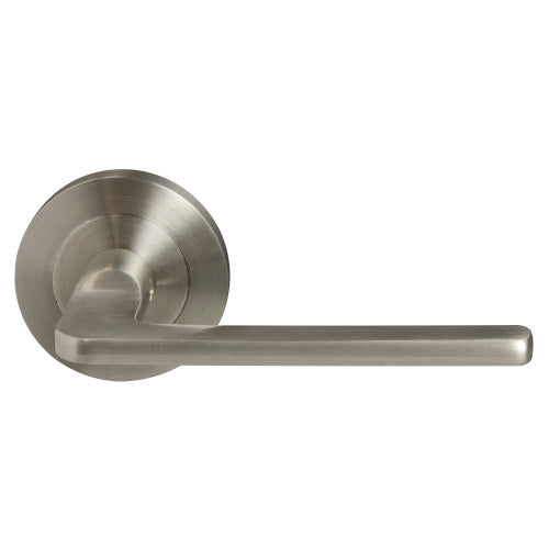 Chalet 64mm Large Rose Lever Set in Brushed Nickel