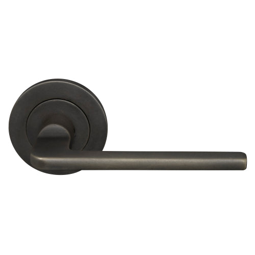 Chalet 64mm Large Rose Lever Set in Dark Roman Brass