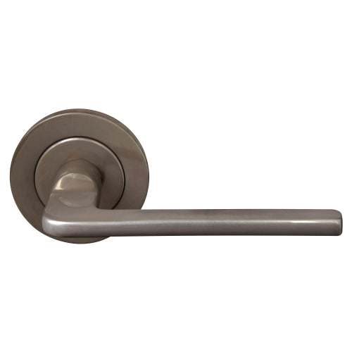 Chalet 64mm Large Rose Lever Set in Natural Bronze