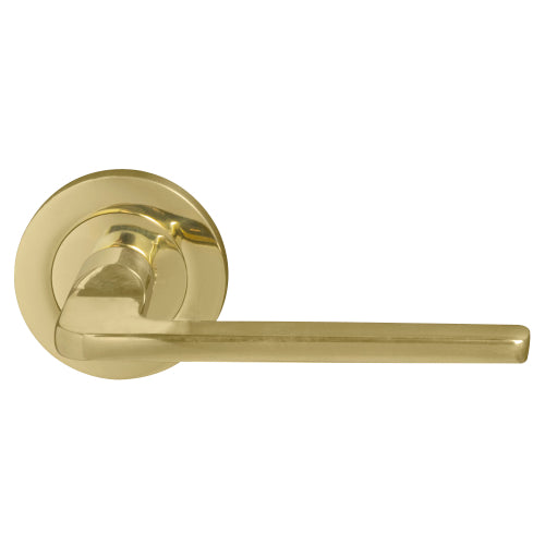 Chalet 64mm Large Rose Lever Set in Polished Brass