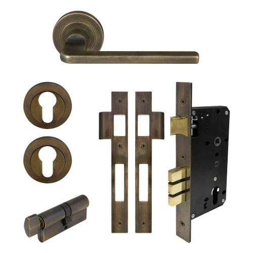 Chalet Round Rose Entrance Set - E85 in Oil Rubbed Bronze
