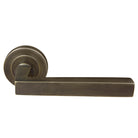 Federal 52mm Round Rose Lever Set in Oil Rubbed Bronze