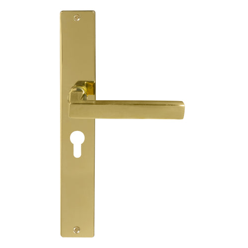 Federal Square Backplate E48 Keyhole in Polished Brass Unlacquered