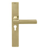 Federal Square Backplate E48 Keyhole in Satin Brass Unlaquered