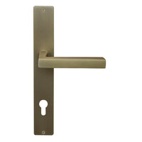 Federal Square Backplate E85 Keyhole in Roman Brass