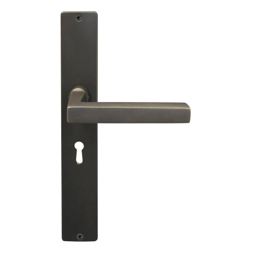 Federal Square Backplate Std Keyhole in Dark Roman Brass