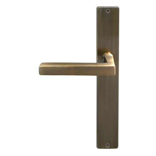 Federal Square Backplate Dummy Lever - LH in Brushed Bronze