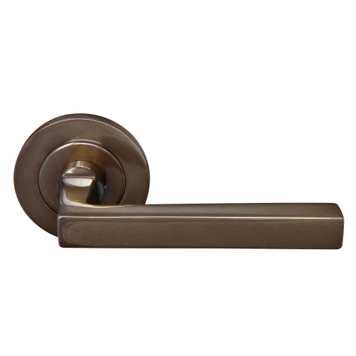 Federal 64mm Large Rose Lever Set in Antique Bronze
