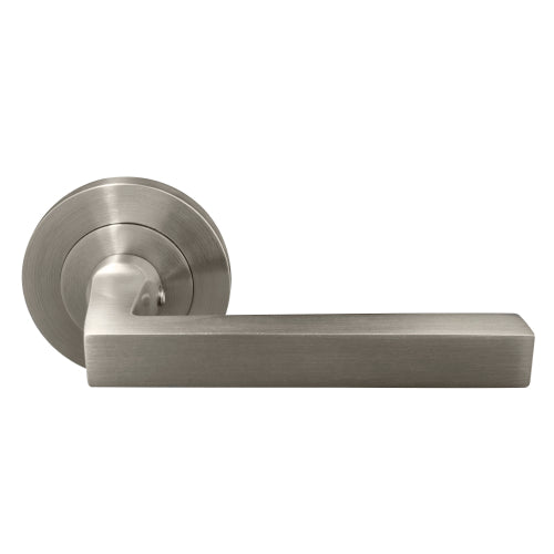 Federal 64mm Large Rose Lever Set in Brushed Nickel