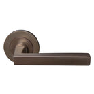 Federal 64mm Large Rose Lever Set in Matt Antique Bronze