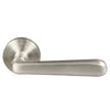 Villa 52mm Round Rose Lever Set in Brushed Nickel