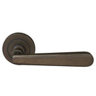 Villa 52mm Round Rose Lever Set in Matt Antique Bronze