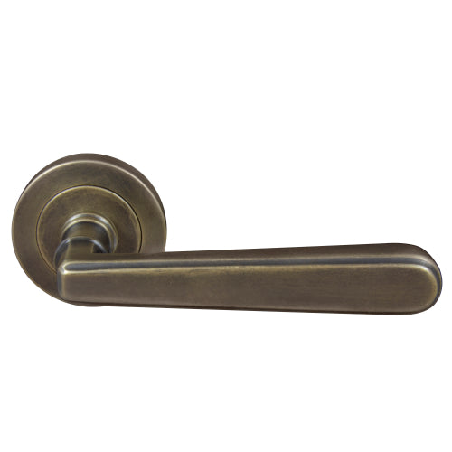 Villa 52mm Round Rose Lever Set in Oil Rubbed Bronze