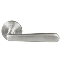 Villa 52mm Round Rose Lever Set in Satin Chrome
