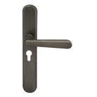 Villa Oval Backplate E48 Keyhole in Dark Roman Brass