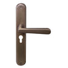 Villa Oval Backplate E48 Keyhole in Matt Antique Bronze