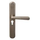 Villa Oval Backplate E48 Keyhole in Natural Bronze