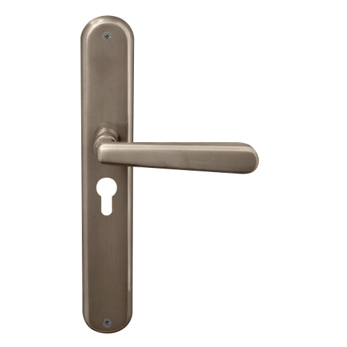 Villa Oval Backplate E48 Keyhole in Natural Bronze