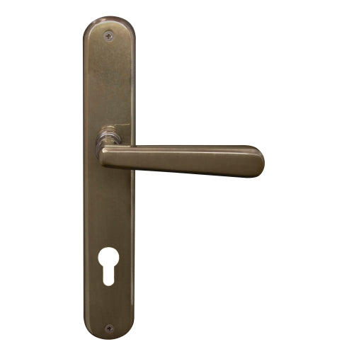 Villa Oval Backplate E85 Keyhole in Antique Bronze