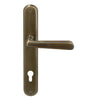 Villa Oval Backplate E85 Keyhole in Brushed Bronze