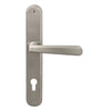 Villa Oval Backplate E85 Keyhole in Brushed Nickel