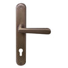 Villa Oval Backplate E85 Keyhole in Matt Antique Bronze