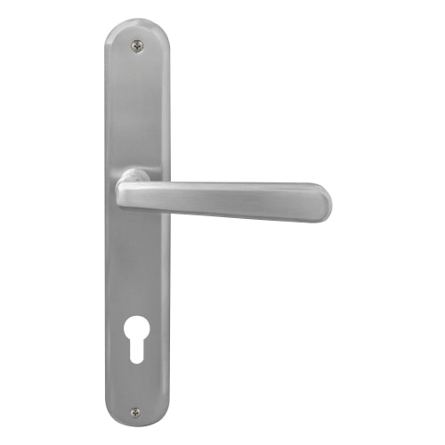 Villa Oval Backplate E85 Keyhole in Satin Chrome