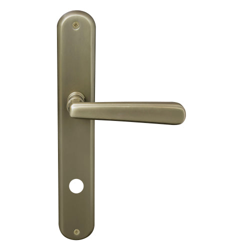 Villa Oval Backplate - Priv 85mm in Roman Brass