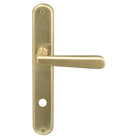 Villa Oval Backplate - Priv 85mm in Satin Brass Unlaquered
