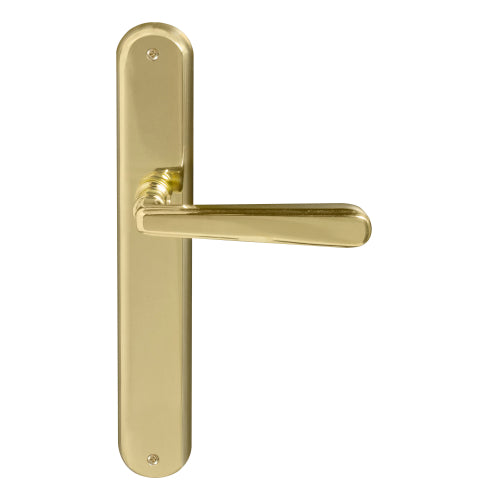 Villa Oval Backplate in Polished Brass